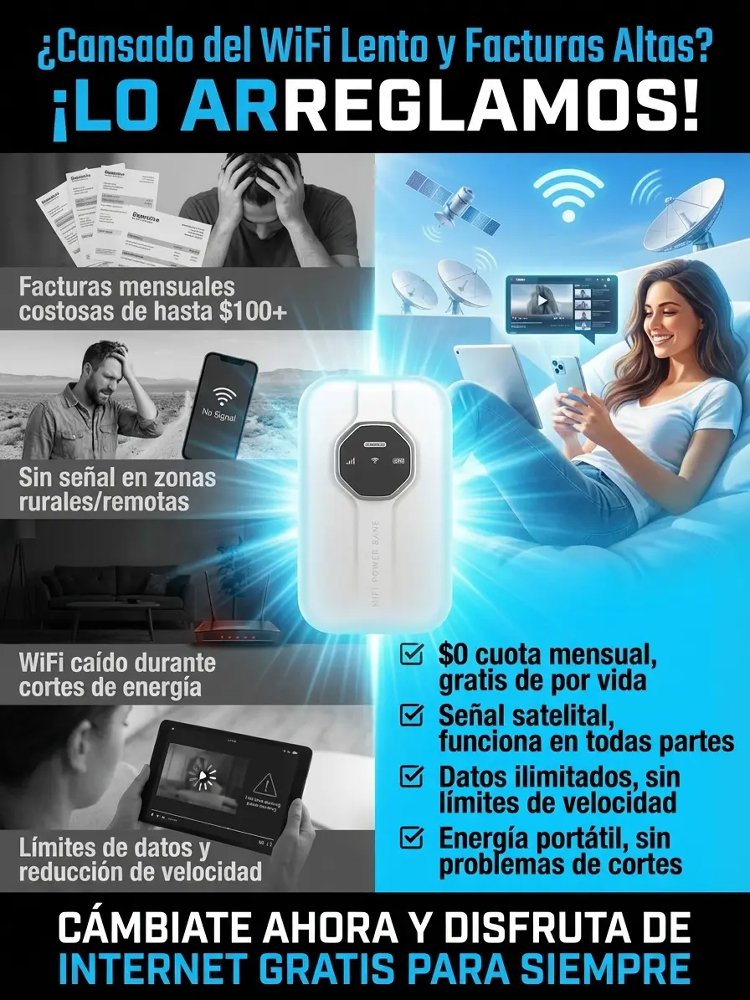 WiFi portátil universal global, gratis de por vida