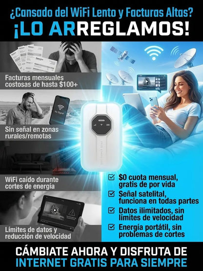 WiFi portátil universal global, gratis de por vida