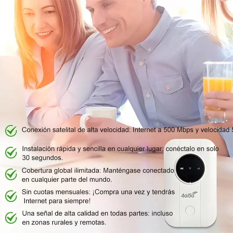 MiniRouter 5G Portátil – Internet Gratis Donde Vayas