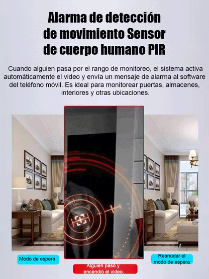 【Larga duración de batería】Cámara sin cables