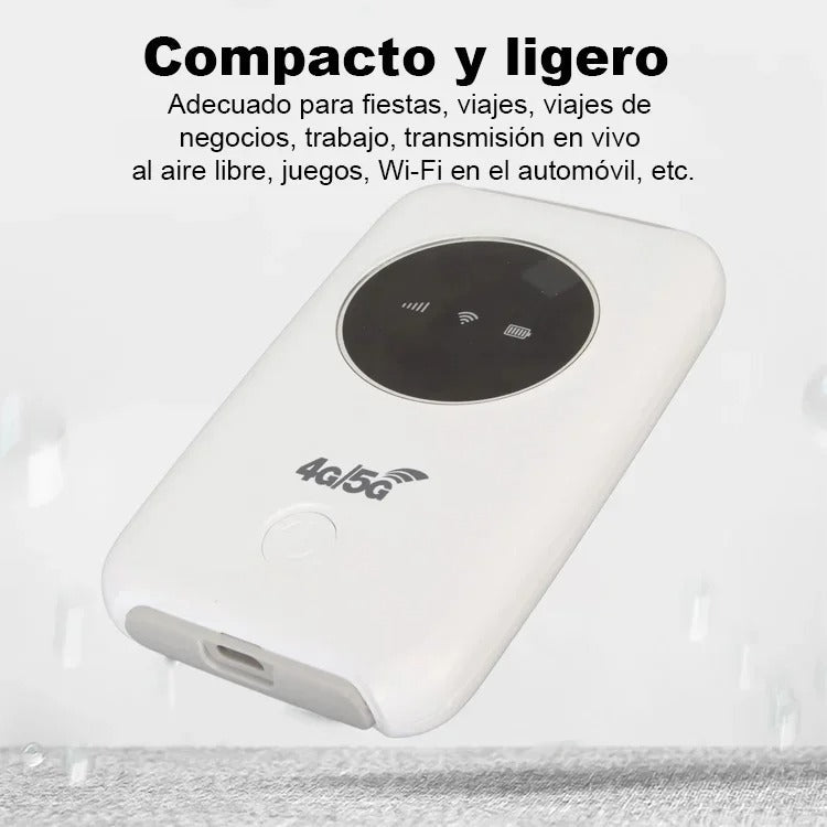 MiniRouter 5G Portátil – Internet Gratis Donde Vayas